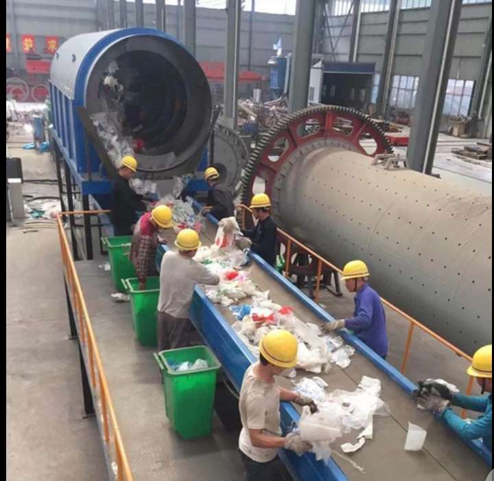 垃圾處理滾筒篩使用現場 垃圾處理滾筒篩使用現場